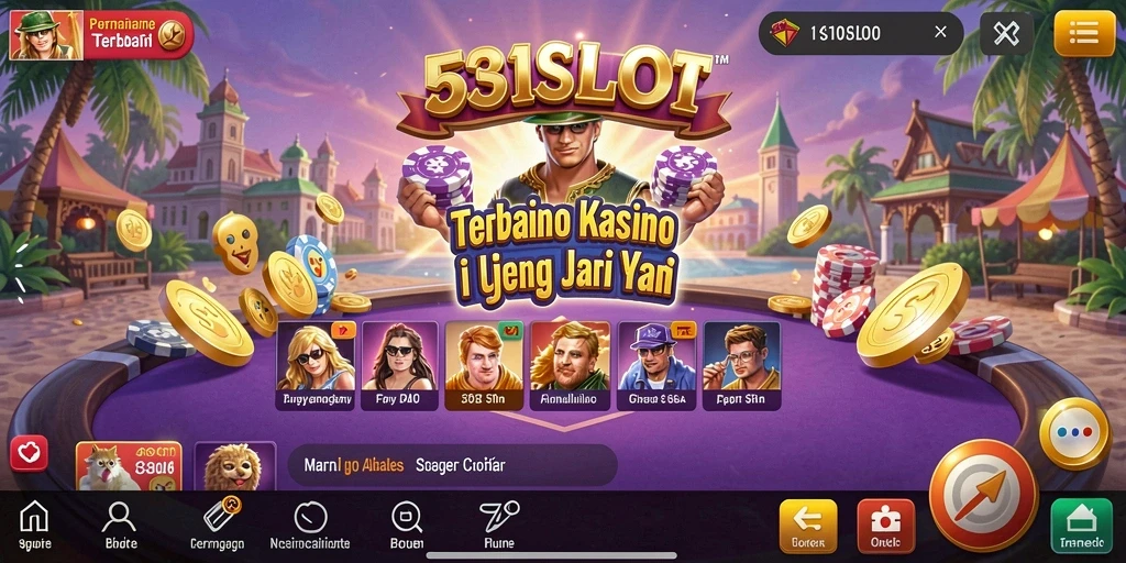 Tampilan gameplay menarik pada aplikasi Kasino 531SLOT.