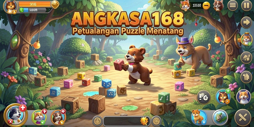 Tampilan gameplay menarik dalam ANGKASA168 dengan tantangan Puzzle.