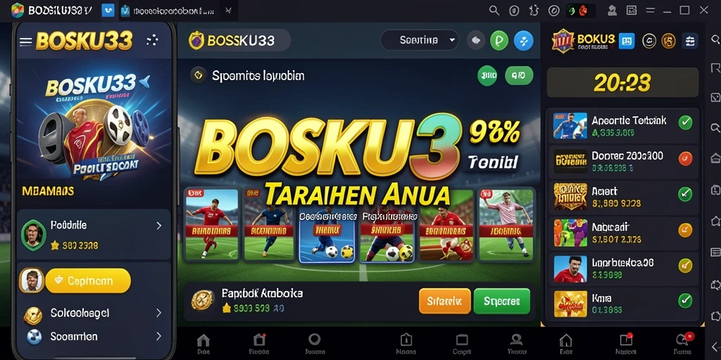 Tampilan permainan taruhan yang menarik dari BOSKU33.