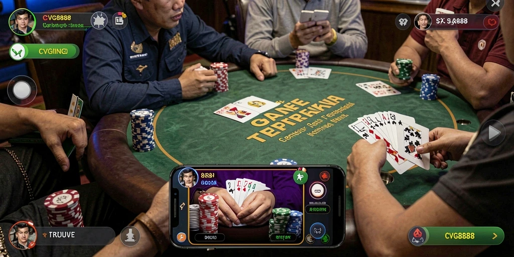Tampilan gameplay seru dalam CVG8888 yang memukau.