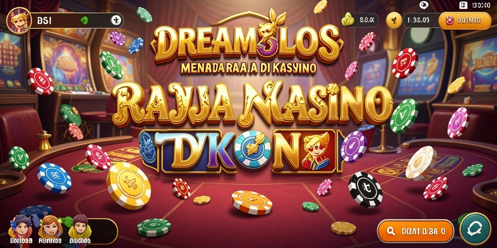 Tangkapan layar menunjukkan gameplay seru dalam <strong>DREAMSLOTS</strong> saat membangun kasino.