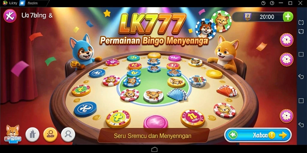 Screenshot gameplay Bingo LK777 yang mendebarkan.