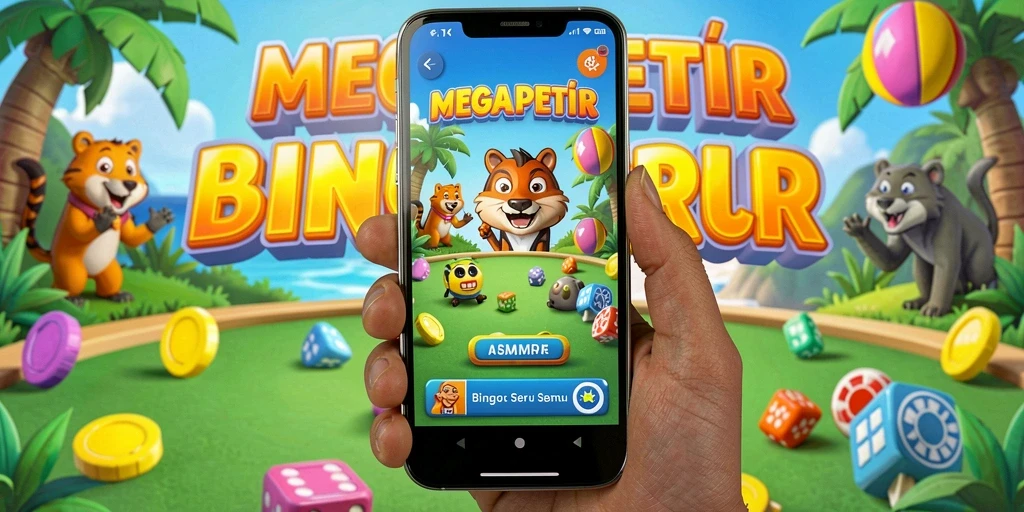 Screenshot gameplay MEGAPETIR yang menampilkan suasana seru permainan Bingo.