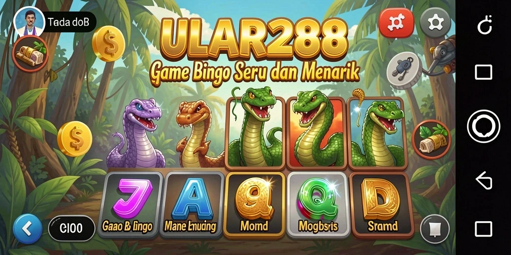 Tampilan gameplay seru di ULAR288 saat bermain Bingo.