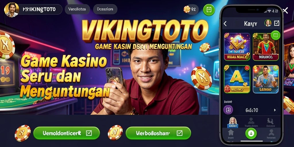Tampilan gameplay menarik dari VIKINGTOTO di dunia kasino.