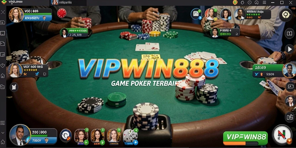 Tampilan screenshot gameplay VIPWIN88 yang menampilkan serunya bermain Poker.