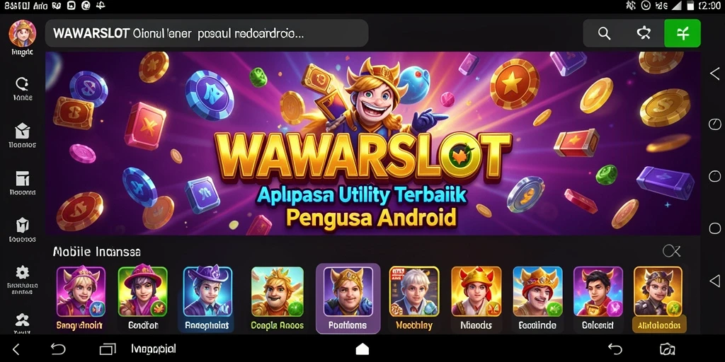 Tampilan antarmuka utama WAWARSLOT yang intuitif dan mudah digunakan.